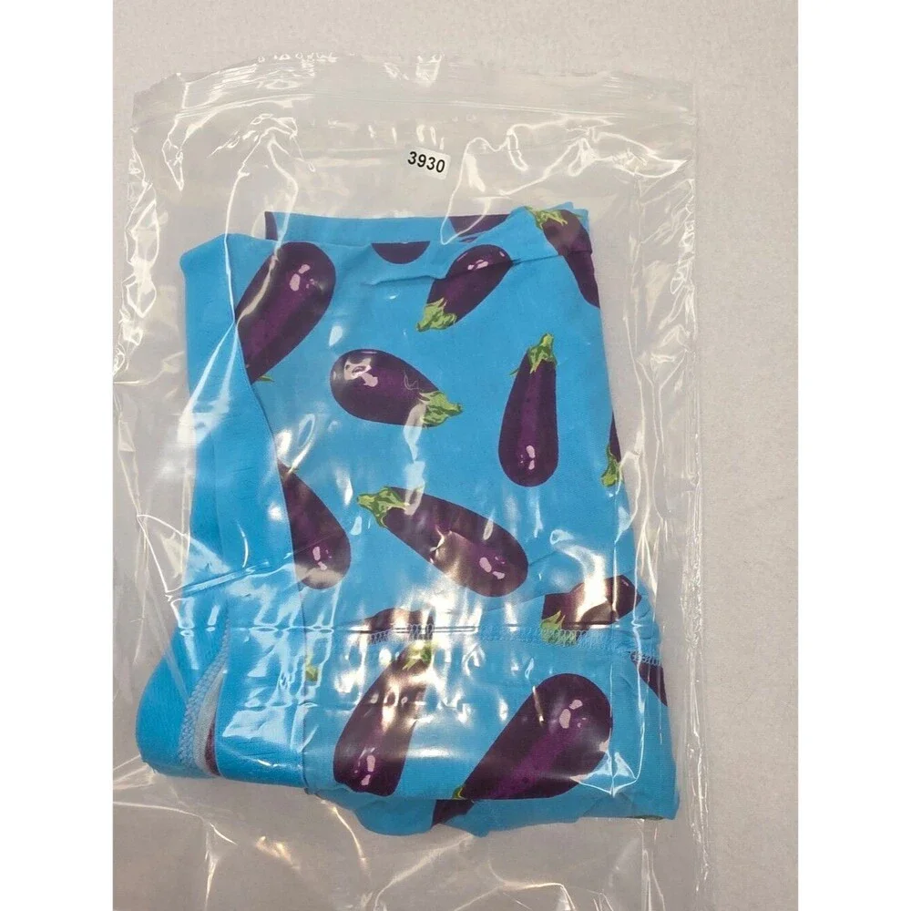 Old Navy Men's Eggplant Print Blue Boxer Briefs Size XL NWOT 3930